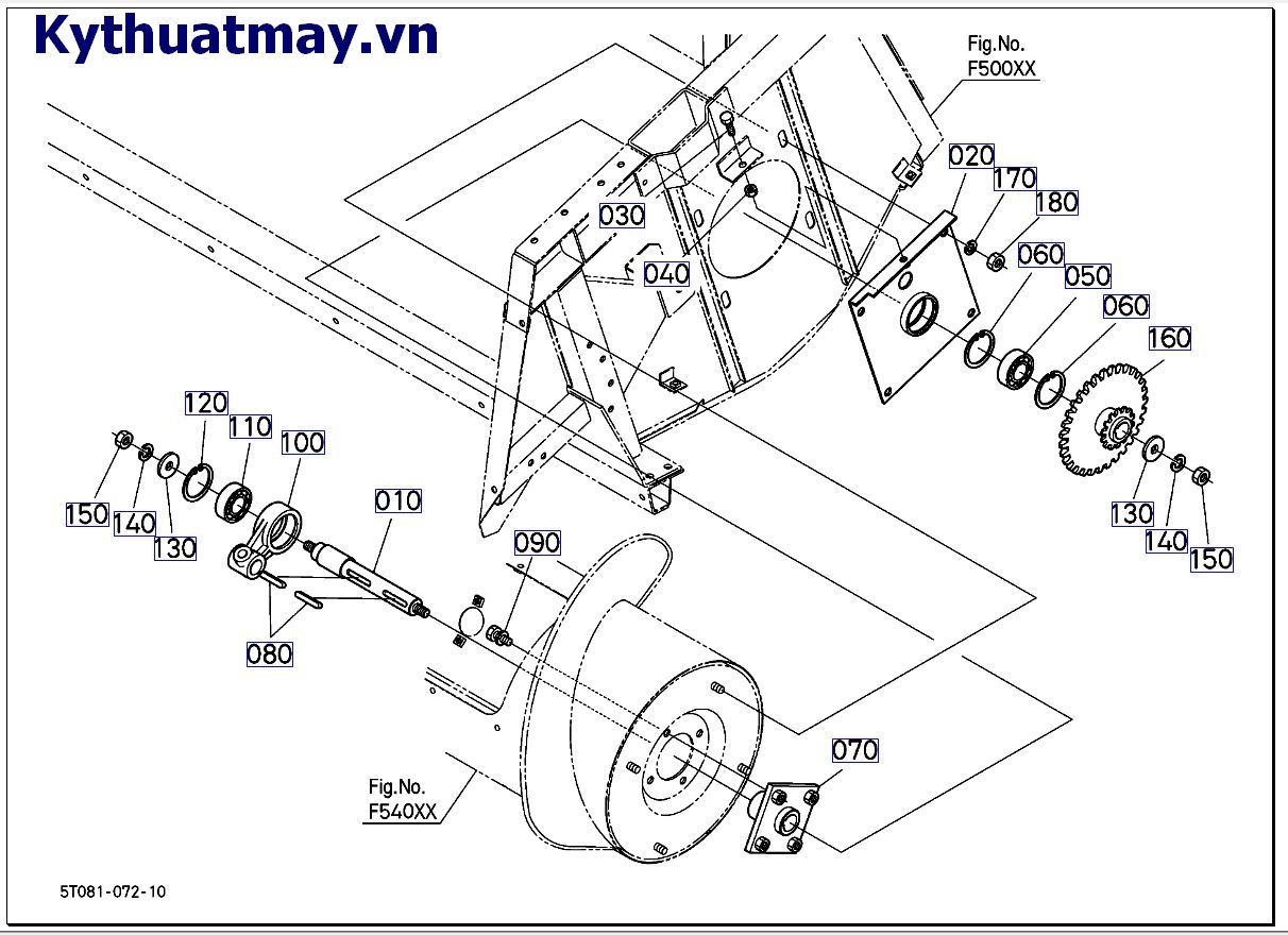 Trục truyền động của máy khoan